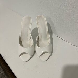 Chic White Women's Mules